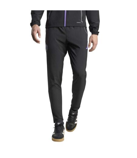 Pantalon De Survêtement Motif/style Manchester United Fc 2025/2026 Homme Noir Adidas