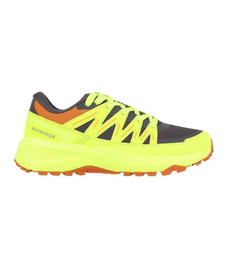 Mens Ortholite Trainers Grey Yellow Karrimor