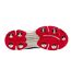 Mens Velocity Leather Spikes Cricket Shoes White Red Gray-Nicolls-4