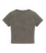 Womens/ladies Acid Wash Regular Crop T-shirt Grey I Saw It First-2