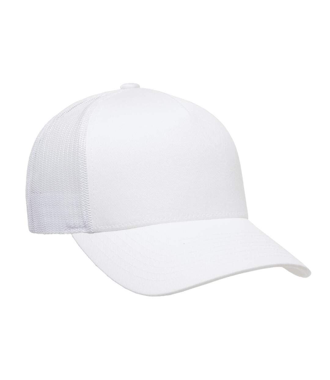 Casquette trucker flexfit blanc Yupoong-4