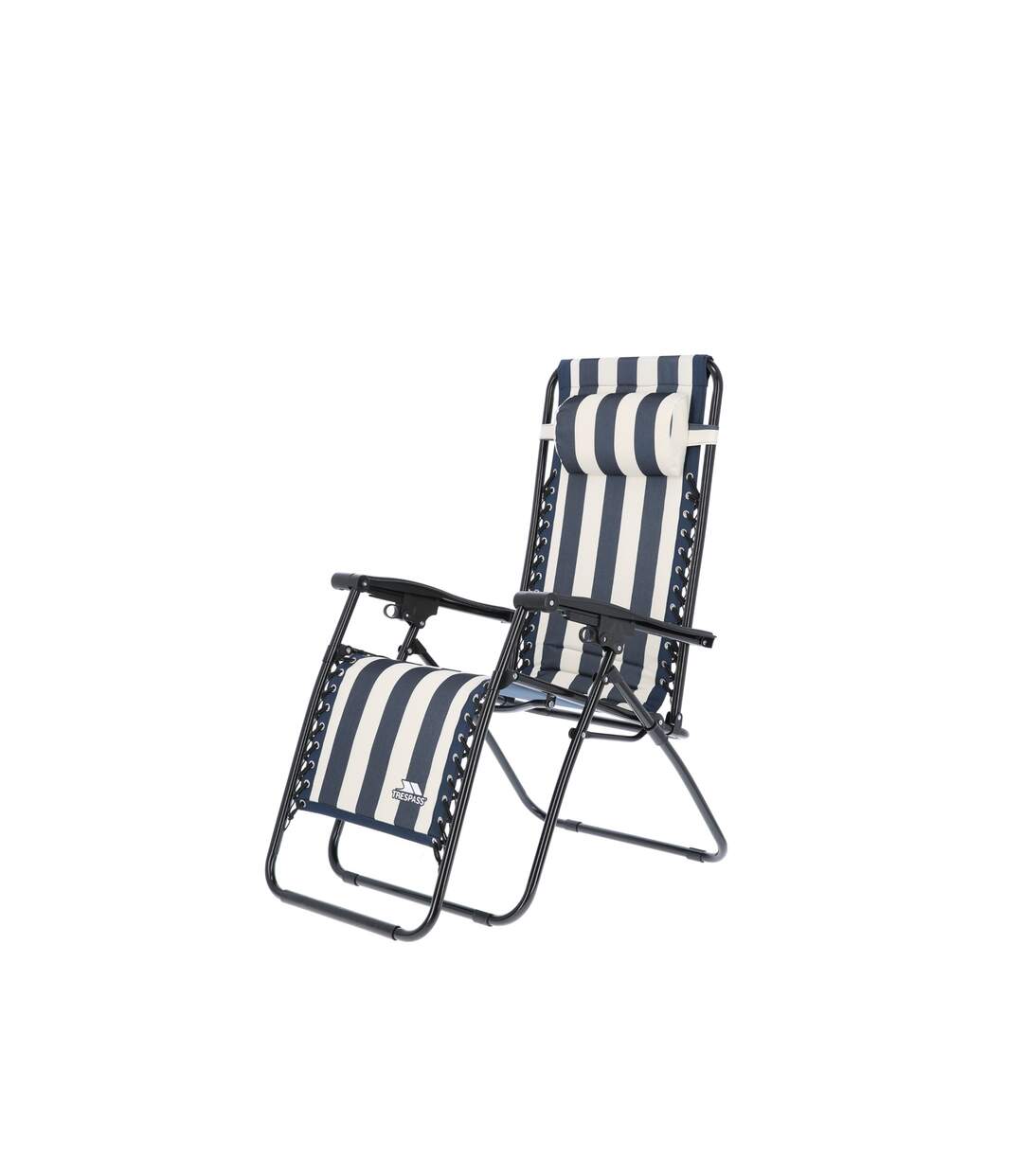 Trespass Glentilt Reclining Garden Chair/Recliner (Navy Stripe) (One Size) - UTTP584-3