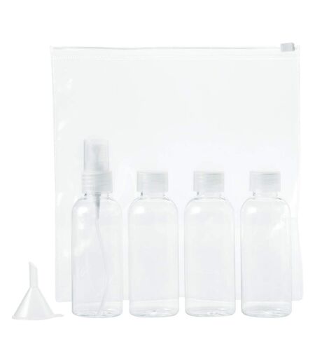 Set De Bouteilles De Voyage Approuvé Par Tokyo Airline 18.5 X 3.7 X 18cm Transparent Bullet