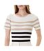 T-Shirt blanc femme morgan  rayure-1