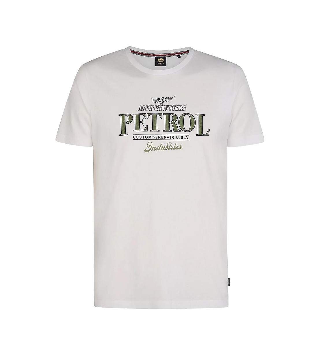 T-Shirt blanc homme petrol industries classics-1