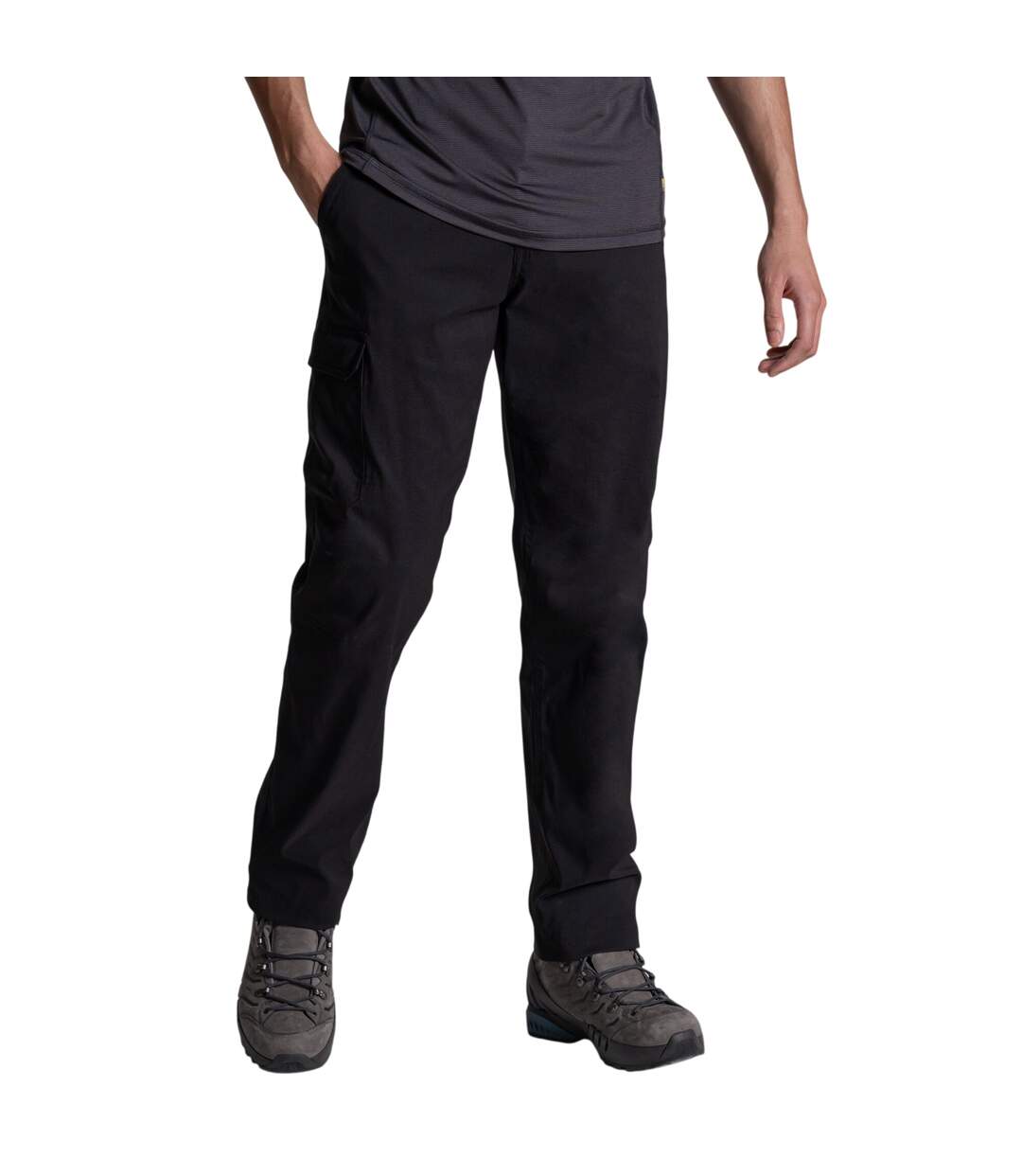 Pantalon Uni À Taille Mi-haute Brisk Pro Homme Noir Craghoppers-1