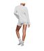 Womens/ladies Modal Boyfriend Long-sleeved T-shirt Light Heather Grey Skims-2