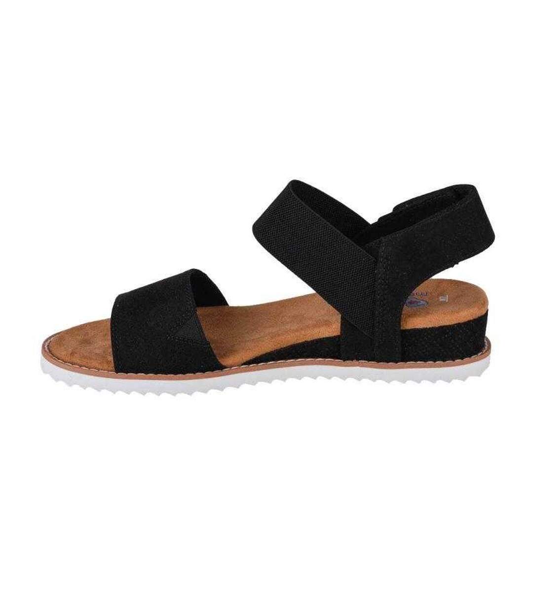 Sandales À Talons Compensés Décontracté Desert Kiss Femme Noir Skechers-2