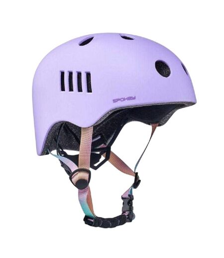 Casque Cyclisme Enfant 54 Cm-58 Cm Rose Violet Spokey