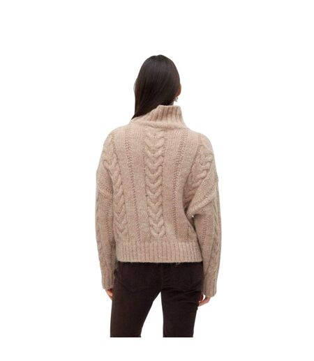 Pull Femme Marron Clair Vero Moda