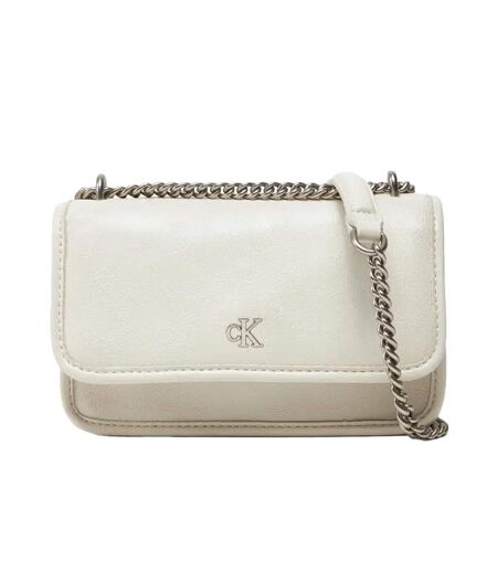 Sac à main ecru femme calvin klein jeans chain ew - taille unique