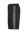 Finden & Hales Mens Knitted Shorts (Black/Gunmetal Gray)