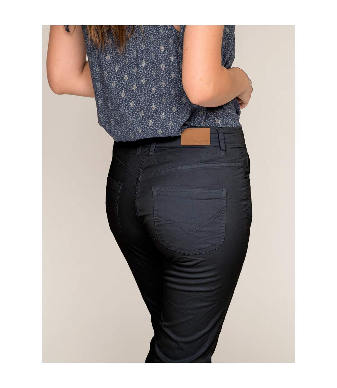 Pantacourt slim en coton stretch XETRA-4