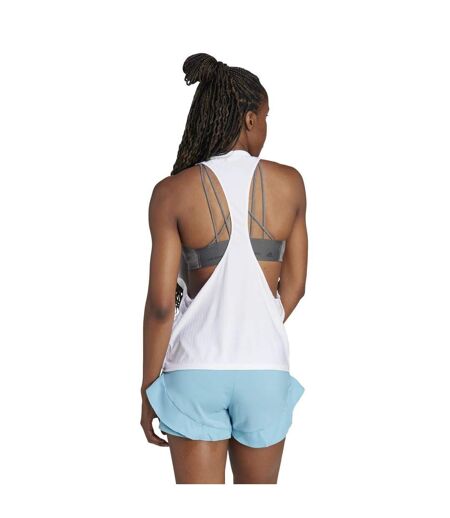Womens/ladies made to be remade running tank top white Adidas