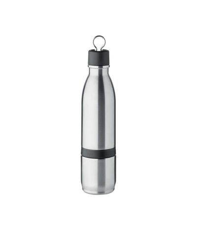 Atera 2 in 1 double-walled 500ml bottle one size matt silver MidOcean