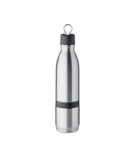 Atera 2 in 1 double-walled 500ml bottle one size matt silver MidOcean