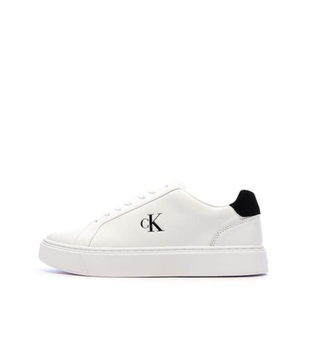 Baskets blanches homme calvin klein jeans classic cupsole lace