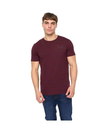 Mens Hemtowns T-shirt Rum Raisin Crosshatch