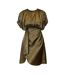 Robe Courte Manches Chauve-souris Motif/style Imprimé Animal Femme Kaki AX Paris-1