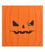 Lot de 20 Serviettes en Papier Citrouille 33x33cm Orange-1