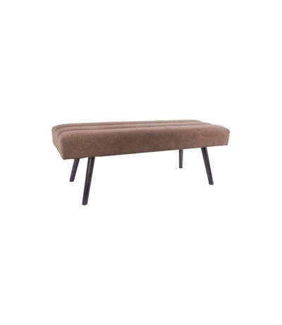 Banc design en velours et bois Explicit Chocolat