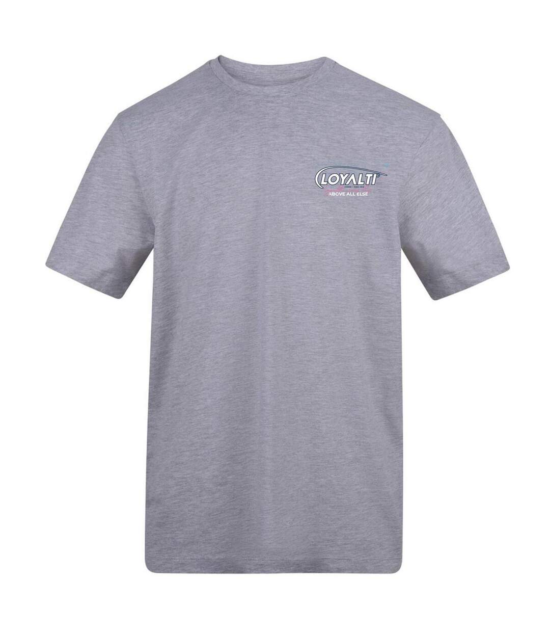 Unisex Adult Chest Logo T-shirt Grey Loyalti-1