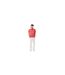 Mens Paris Stretch Polo Shirt Red Lacoste-1