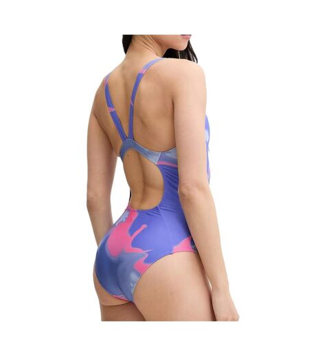 Maillots de bain bleu femme adidas tie dye aop