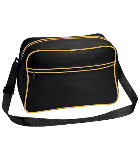 Sac À Bandoulière Rétro 18 Litres Taille Unique Noir Or Bagbase