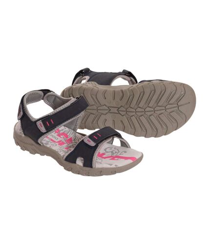 Sandales femme bleu marine/gris PDQ