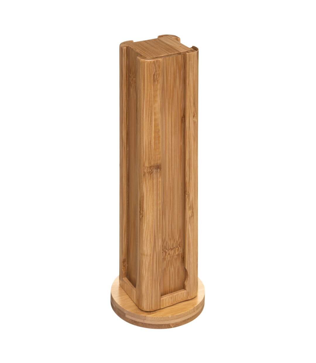 Porte capsules design Bambou cuisine - H. 29 cm - Marron-1
