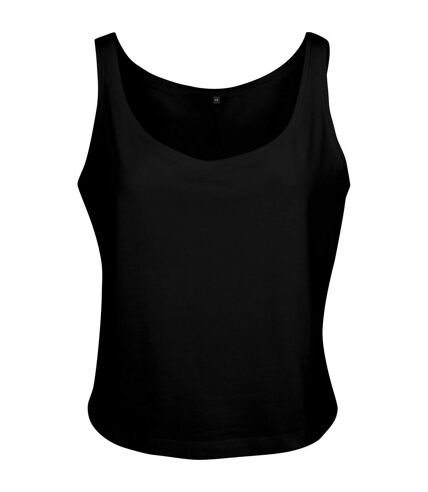 Build Your Brand Womens/Ladies Oversized Tank Top (Black) - UTRW6088