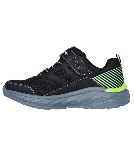 Baskets boundless garçon noir / vert clair Skechers