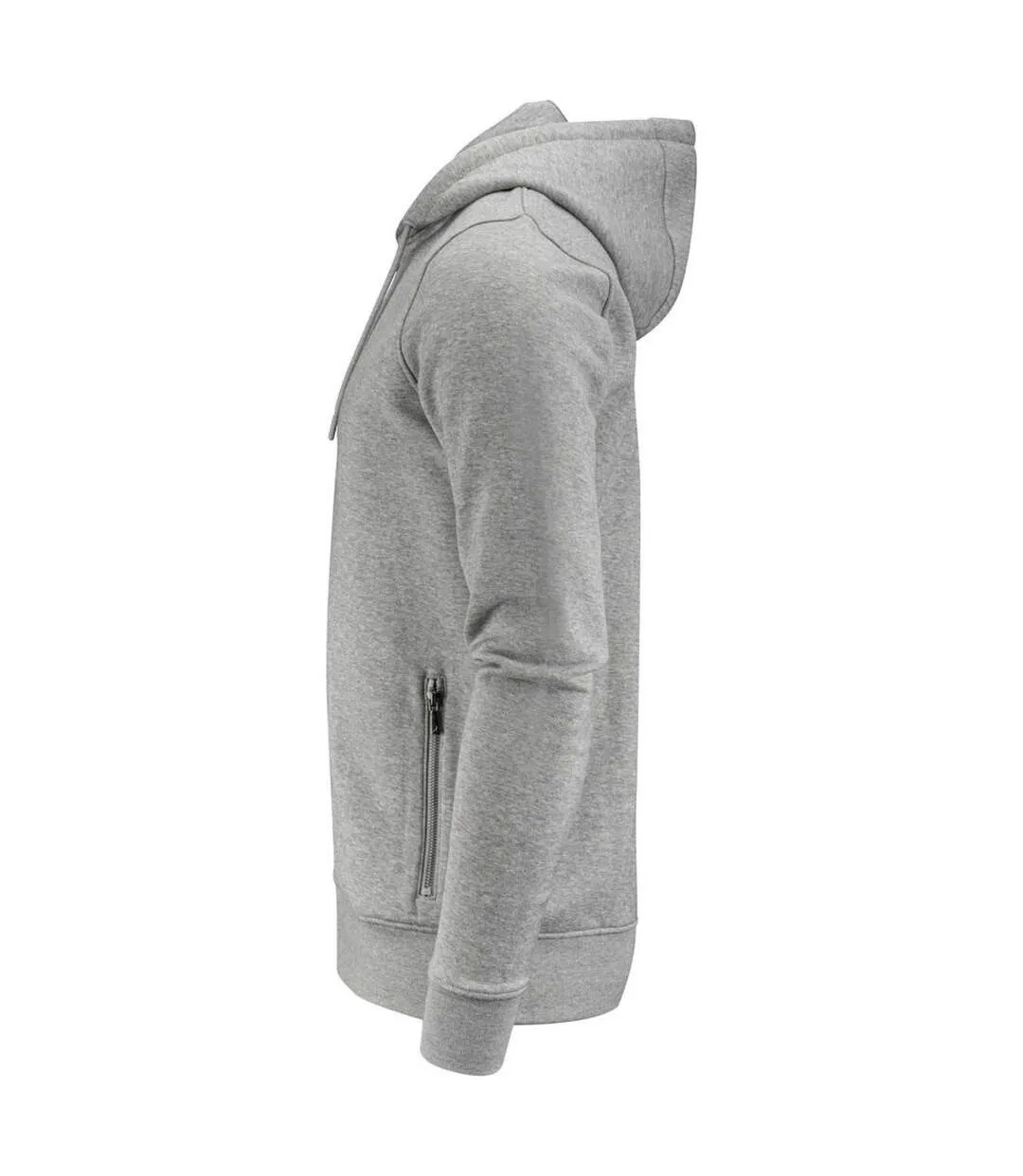 Mens Westwood Heights Full Zip Hoodie Grey Melange James Harvest-3