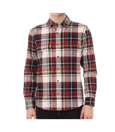 Chemise à Carreaux Rouge/Marine Homme C17 Flanelle - XXL