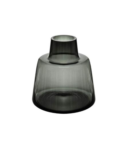Vase Epaule Design en Verre Yliana 23cm Gris