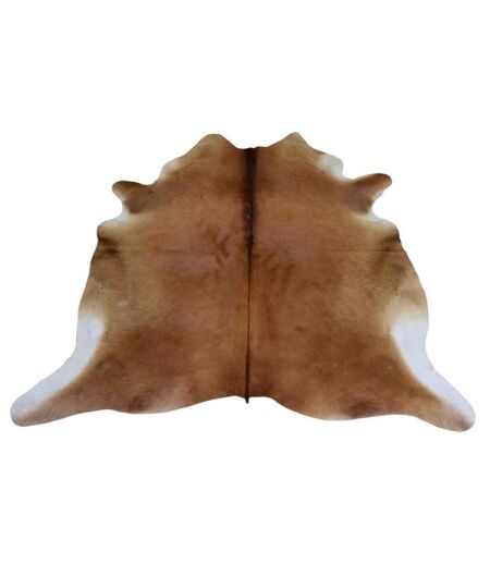 Tapis Déco Peau de Vache 195x230cm Marron Clair