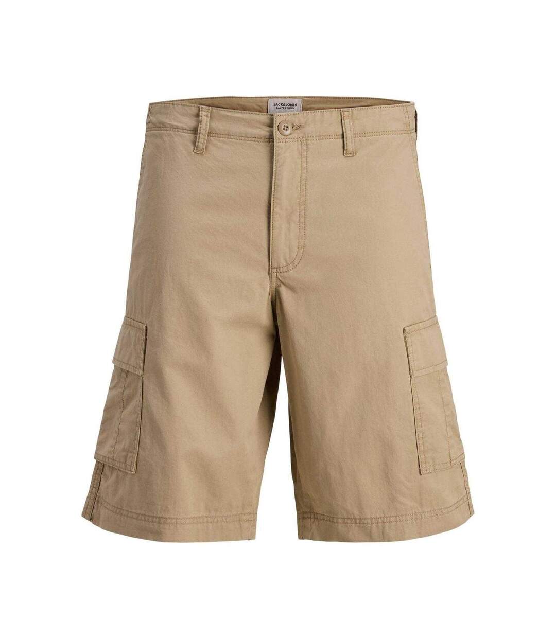 Mens Cotton Blend Tailored Cargo Shorts Crockery Jack And Jones-1