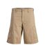 Mens Cotton Blend Tailored Cargo Shorts Crockery Jack And Jones-1