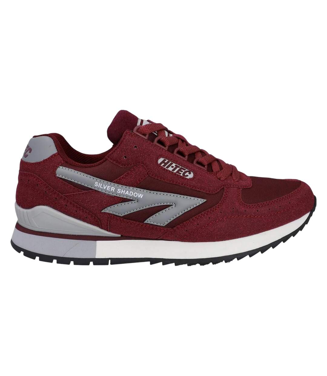 Baskets Silver Shadow Homme Cerise Blanc Gris Noir Hi-Tec-1