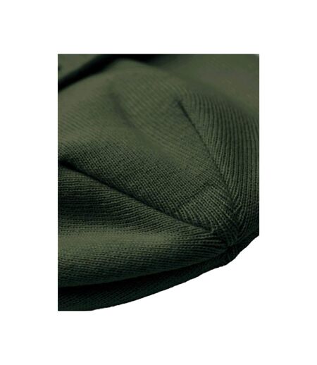 Bonnet Adulte Vert Olive Blanc Beechfield