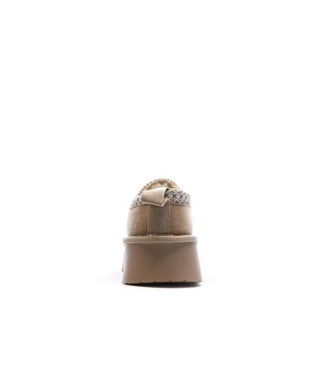 Chaussons beige femme xti microfiber