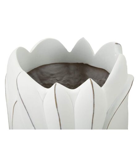 Vase Déco en Résine Gardy 69cm Blanc