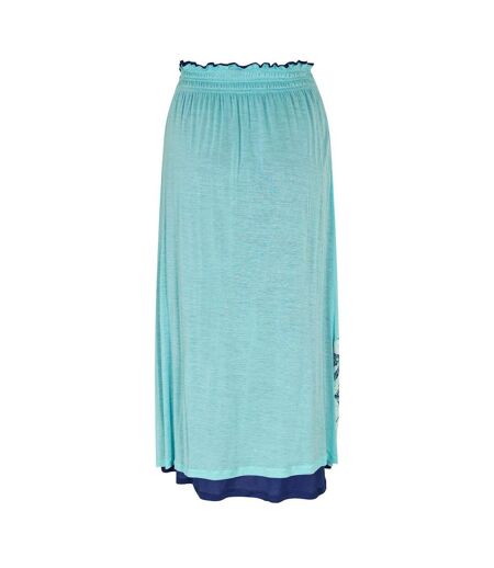 Womens/ladies Shala Mandala Maxi Dress Green Puma