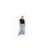 Womens/ladies Leopard Print Plus T-shirt Black Leopard Brave Soul-1