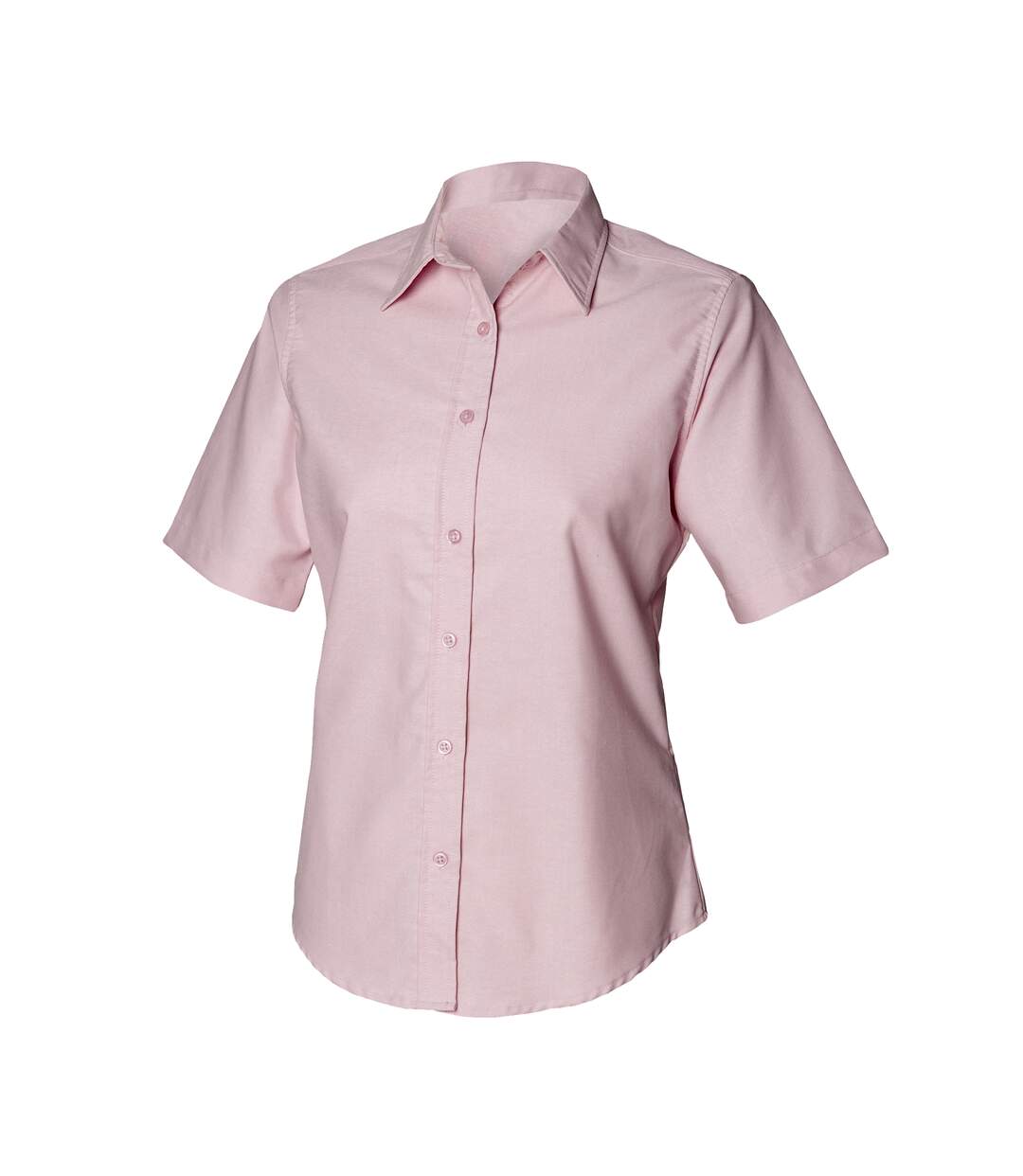 Henbury Womens/Ladies Short Sleeve Classic Oxford Work Shirt (White) - UTRW640-2