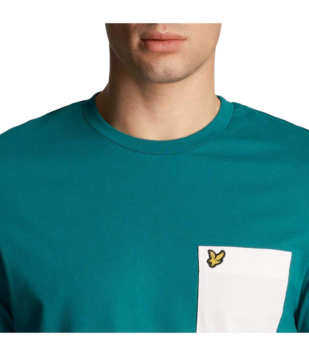 T-shirt Homme Vert Blanc Lyle & Scott-4
