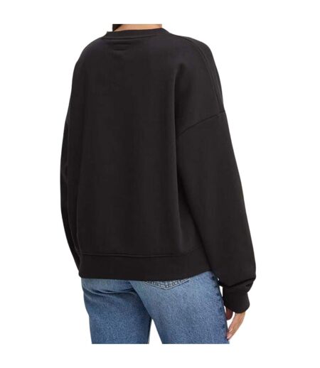 Sweat Motif/style Triangle Femme Noir Guess