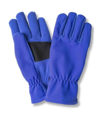 Unisex adult softshell thermal gloves s-m royal blue Result Winter Essentials