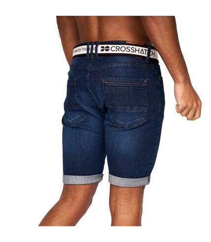 Short reestier homme bleu foncé délavé Crosshatch